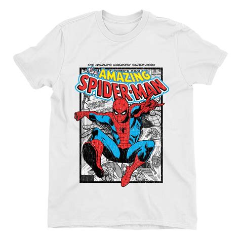 The Amazing Spider Man Comic Men's White T-shirt - Etsy UK