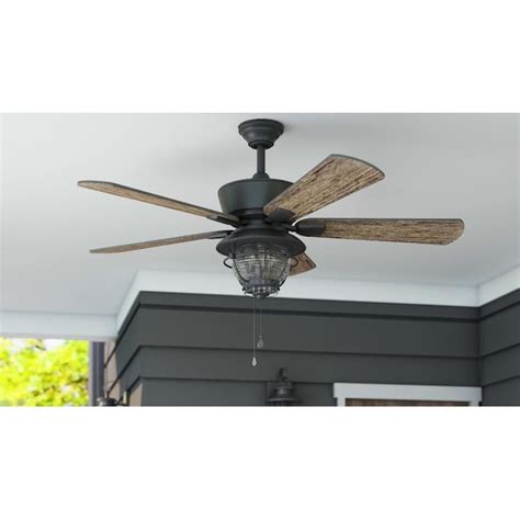 Harbor Breeze Merrimack II 52-in Bronze with Driftwood/Auburn Blades ...