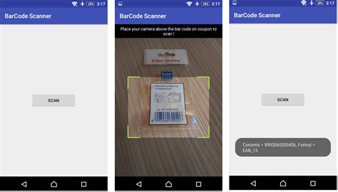 QR Code Scanner Android Studio 的图像结果