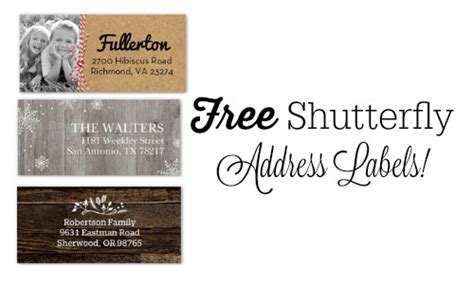 Shutterfly Code: Free Address Labels :: Southern Savers