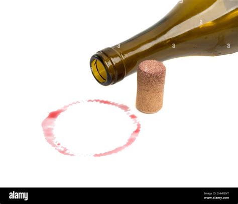 wine cork and bottle isolated on the white Stock Photo - Alamy