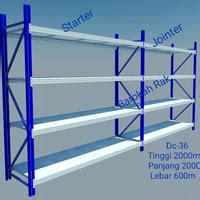 Jual DC-36 Light Duty Racks Kapasitas 250Kg /Level 1,Set Starter 4 ...