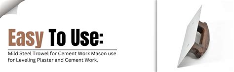 KRUFE® 4" x 9.5" Mild Steel Trowel Float for Mason Work - Level Wall ...