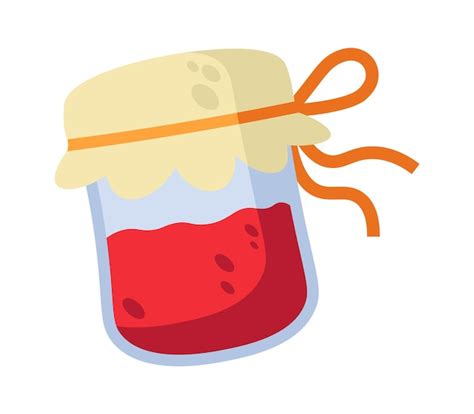 Jam in a jar icon vector illustration | Premium Vector
