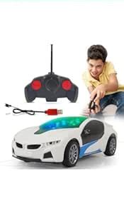 Saraswati Gifts Remote Control Chargeable 3D Famous Car with Flashing ...