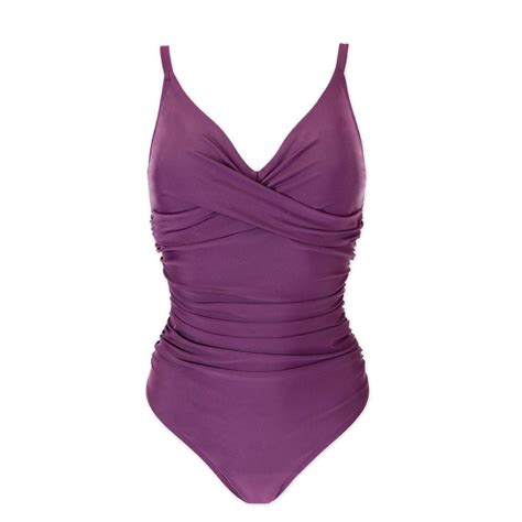 Ladies Swimming Costume Tummy Control - Plum – Splash About ...
