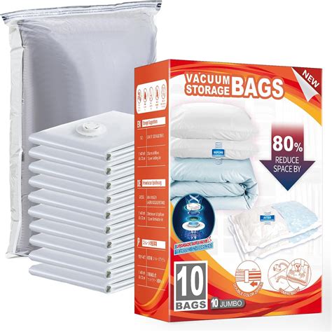 Amazon.com: TAILI 10 Pack Vacuum Storage Bags, Jumbo 31x40 Inch, Extra ...