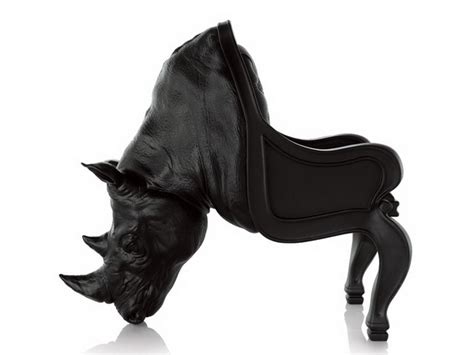 犀牛椅Maximo Riera Rhino Chair 动物座椅 霸气牛头椅 犀牛雕塑