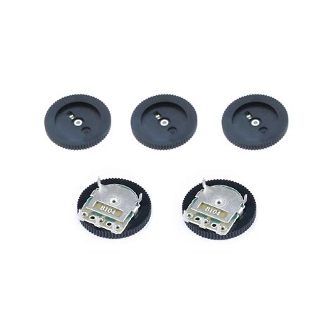 CentIoT - Gear Potentiometer Single Pot Dial Volume Switch 3PIN 16 x ...