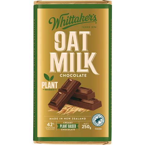 Whittaker's Oat Milk Chocolate Block 250g | Woolworths