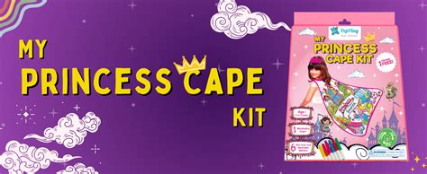 Buy PepPlay Cotton My Princess Cape Coloring Kit, 6 Smudge-Free ...