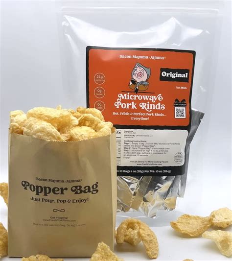 Amazon.com: Premium Microwave Pork Rinds (Original), 1 Ounce (Pack of 10)