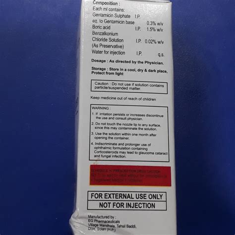 Buy Bectogen 15 ML (Gentamicin Eye/Ear Drops) online at best price ...