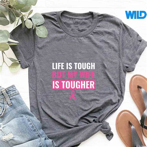 Breast Cancer Support SVG, Breast Cancer Awareness Wife Is Tougher ...