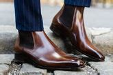 Formal Leather Chelsea Boots for Men in India – Men’s Burgundy Formal ...