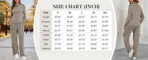 Womens Tracksuit Sets Drawstring Long Sleeve Pullover Top and Elastic ...