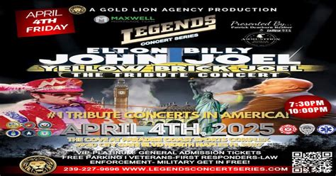 Maxwell Mortgage Legends Concert Series- Billy Joel & Elton John ...