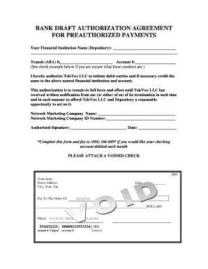 Fillable Online Bank Authorization Form .doc Fax Email Print - pdfFiller