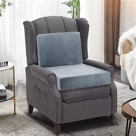 20x20x4 Inch Recliner Cushions for Elderly, Gray Memory Foam Extra ...