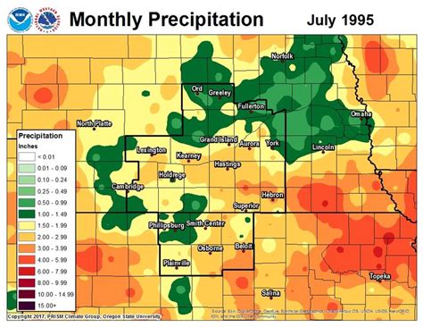 1995 Monthly Precipitation Maps