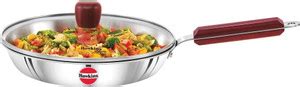 Hawkins 24cm Tri-Ply Stainless Steel Frying Pan with Lid, Silver ...