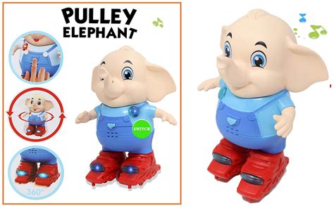 Buy Zest 4 Toyz 360 Degree Rotating Dancing Elephant Toy with Lights ...