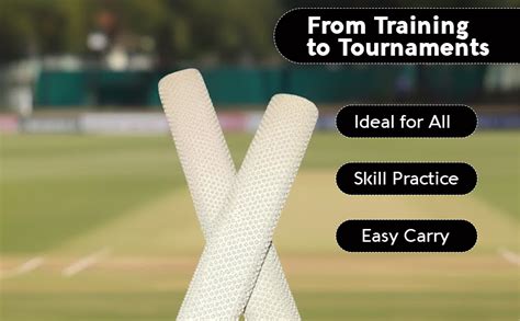 Buy K R White Soft Rubber Cricket Bat Handle Grip – Pack of 2 | Durable ...