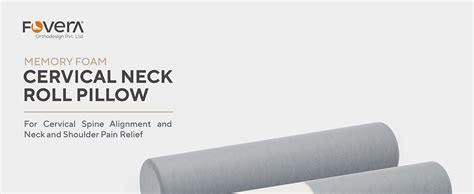 FOVERA Cervical Neck Roll Pillow for Neck Pain Relief - Memory Foam ...