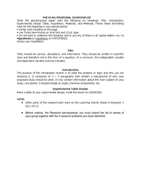 Image result for Research Plan Example