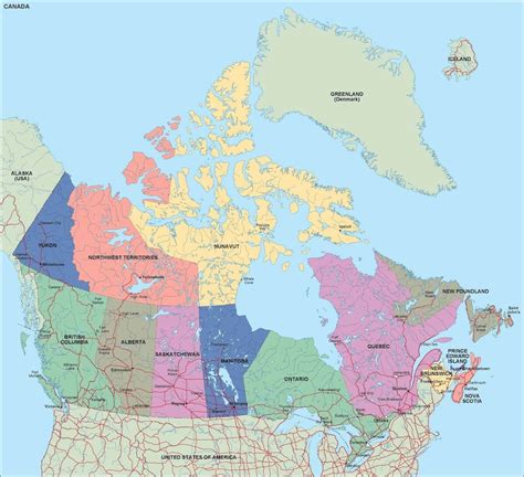 Canada Cities Map - Guide of the World