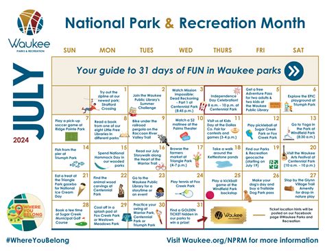 National Park and Recreation Month | Waukee, IA - Official Website