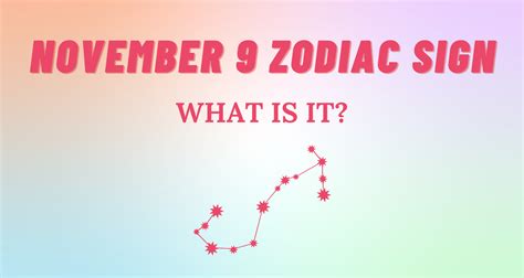 November 9 Zodiac Sign Explained | So Syncd