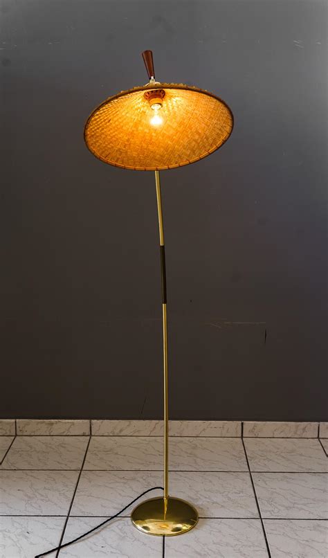 Flexible Floor Lamp by Rupert Nikoll with Original Condition Shade ...