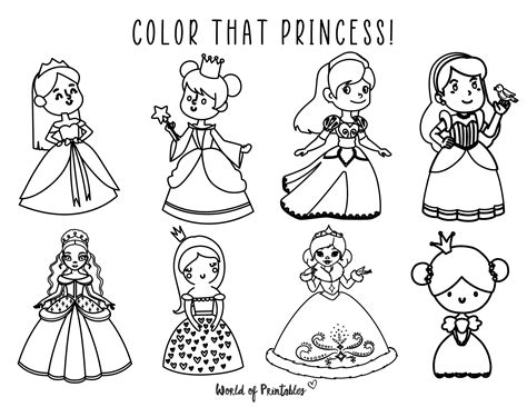 Princess Coloring Pages Free Printable