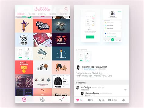 Dribbble App