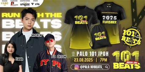 101 Beats Music Run, Palo 101, Ipoh, 23 August 2025 | AllEvents