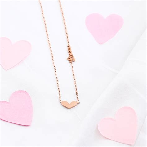 Hearts Embrace Golden Chain Pendant | Romantic Gold Jewelry
