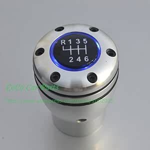 Universal 5 Manual Speed Car Gear Knob LED 5MT Auto Shift Lever Knob ...