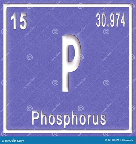 Phosphorus Chemical Element, Sign With Atomic Number And Atomic Weight Editorial Image ...
