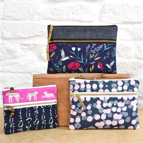 Zipper Pouch Pattern 的图像结果