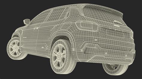 3D model Jeep Avenger Crossover Yellow Rigged for Maya | 3D Molier ...