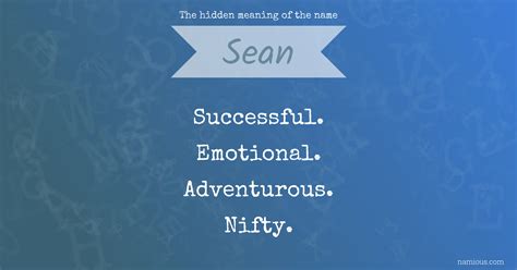 The hidden meaning of the name Sean | Namious