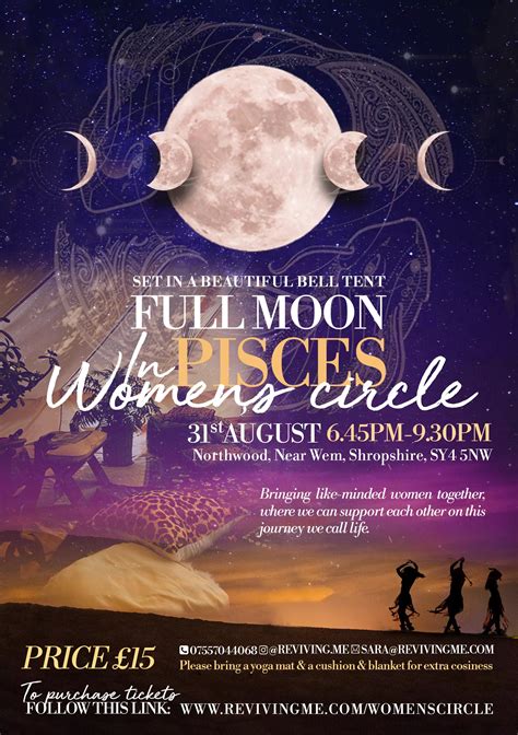 Full Moon in Pisces - Women's Circle 31st of August