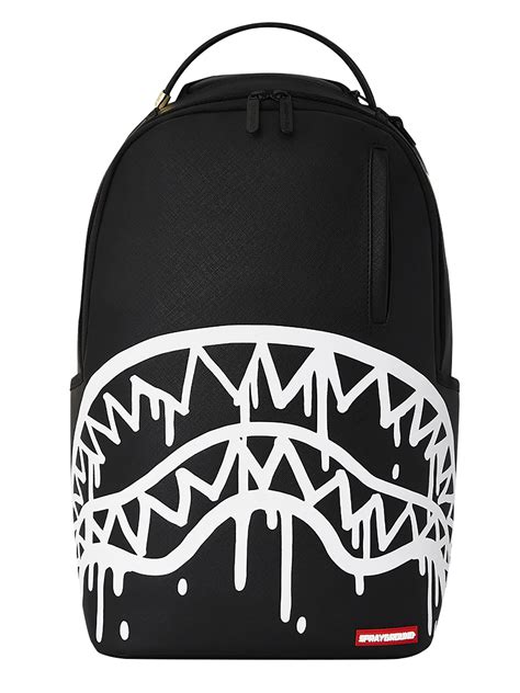 Sprayground Drip Shark Central Backpack in Black for Men | Lyst