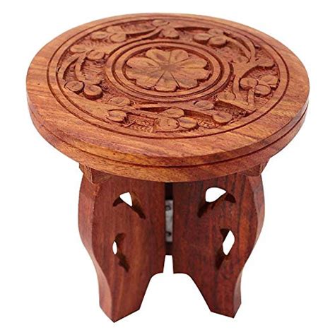ZYNTIX Handmade Handcrafted Wooden Carving Center Piece - 4inch, Brown ...