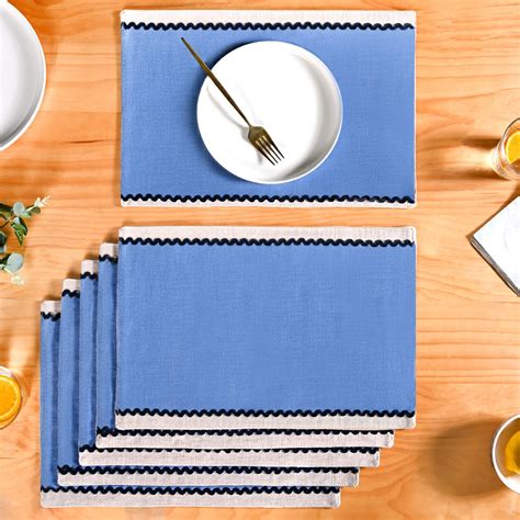 Ripple Edge Table Mat Set Of 6 Online - Premium Table Mat | Nestasia