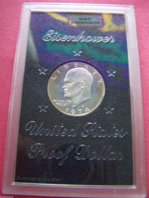 1974 S Eisenhower Proof Dollar In Case (40 Silver)