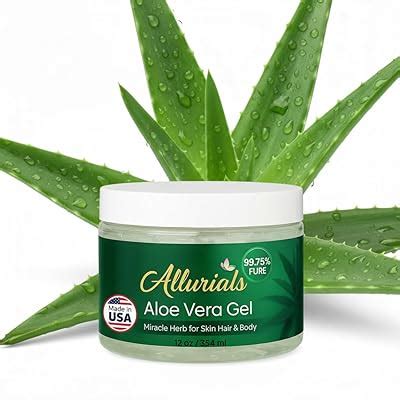Allurials 99.75% Pure & Organic Aloe Vera Gel - Made India | Ubuy