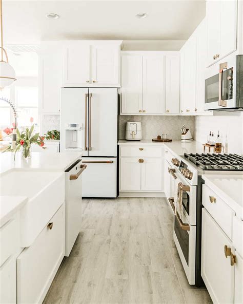 All-White Kitchen with White Appliances | A Taste of Koko