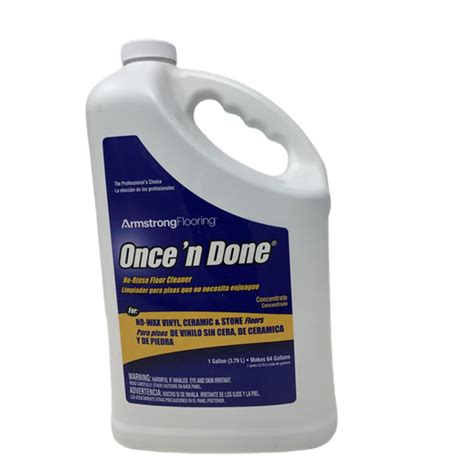 Armstrong 330408 Once 'N Done Concentrated Floor Cleaner - 1 Gallon ...